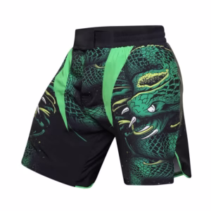 MMA Shorts Green Printed