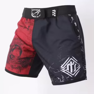MMA Shorts Red and Black