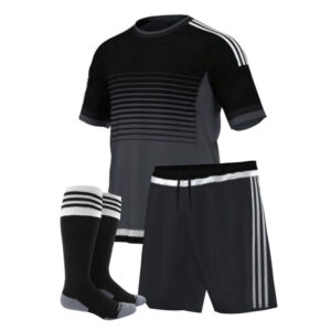 Soccer Uniform Black With Lines