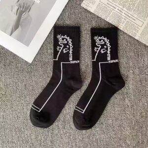 Black Dino Socks