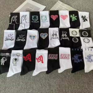 White Black Socks