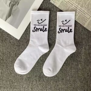 Socks White Smile