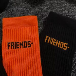 Socks Orange Black
